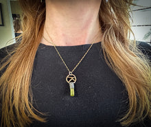 Load image into Gallery viewer, Sacred Symbols- Green Tourmaline Talisman