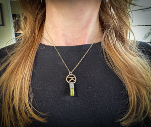 Sacred Symbols- Green Tourmaline Talisman